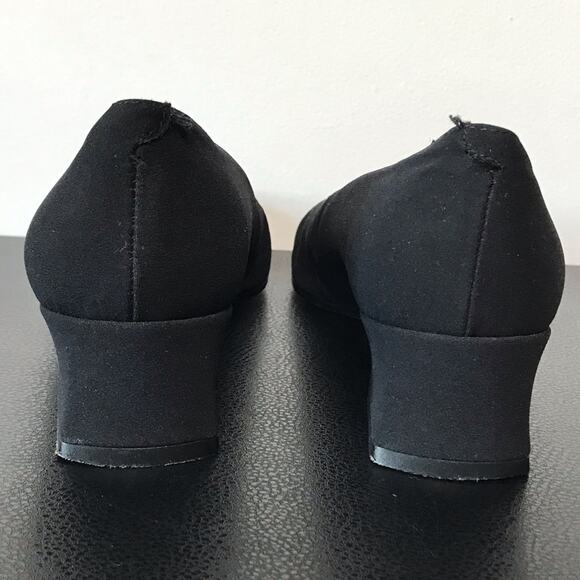 Sesto Meucci Italian Made Leather Sole Square Toe Low Block Heel Pump Blue 8.5 - Picture 10 of 16